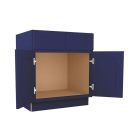 Navy Blue Shaker Sink Base Cabinet 30"W Madison - RTA Cabinet Company