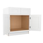 Summit Shaker White Sink Base Cabinet 30"W Madison - RTA Cabinet Company