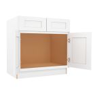 Summit Shaker White Sink Base Cabinet 33"W Madison - RTA Cabinet Company