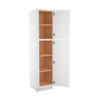 Craftsman White Shaker Utility Cabinet 18"W x 84"H Madison - RTA Cabinet Company