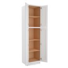 Craftsman White Shaker Utility Cabinet 24"W x 96"H Madison - RTA Cabinet Company