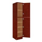 Charleston Cherry Utility Cabinet 18"W x 90"H Madison - RTA Cabinet Company