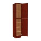 Charleston Cherry Utility Cabinet 18"W x 96"H Madison - RTA Cabinet Company