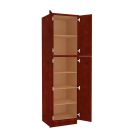 Charleston Cherry Utility Cabinet 24"W x 90"H Madison - RTA Cabinet Company