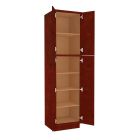 Charleston Cherry Utility Cabinet 24"W x 96"H Madison - RTA Cabinet Company