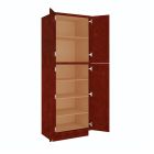 Charleston Cherry Utility Cabinet 30"W x 90"H Madison - RTA Cabinet Company