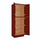 Charleston Cherry Utility Cabinet 30"W x 96"H Madison - RTA Cabinet Company