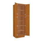 Charleston Toffee Utility Cabinet 24"W x 84"H Madison - RTA Cabinet Company