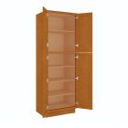 Charleston Toffee Utility Cabinet 30"W x 90"H Madison - RTA Cabinet Company