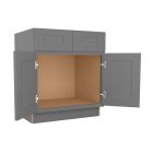 Grey Shaker Elite Sink Base Cabinet 30"W Madison - RTA Cabinet Company