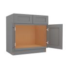 Grey Shaker Elite Sink Base Cabinet 33"W Madison - RTA Cabinet Company