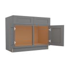 Grey Shaker Elite Sink Base Cabinet 42" Madison - RTA Cabinet Company