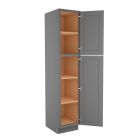 Grey Shaker Elite Utility Cabinet 18"W x 90"H Madison - RTA Cabinet Company