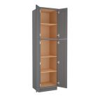 Grey Shaker Elite Utility Cabinet 24"W x 90"H Madison - RTA Cabinet Company