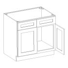 York Linen Sink Base Cabinet 42" Madison - RTA Cabinet Company