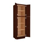 Espresso Shaker Utility Cabinet 24"W x 84"H Madison - RTA Cabinet Company