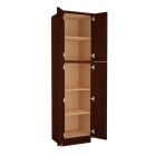 Espresso Shaker Utility Cabinet 24"W x 90"H Madison - RTA Cabinet Company