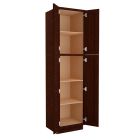 Espresso Shaker Utility Cabinet 24"W x 96"H Madison - RTA Cabinet Company