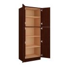 Espresso Shaker Utility Cabinet 30"W x 84"H Madison - RTA Cabinet Company