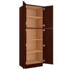 Espresso Shaker Utility Cabinet 30"W x 90"H Madison - RTA Cabinet Company