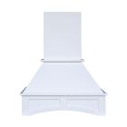 White Angled Hood 30" with Fan and Liner Madison - RTA Cabinet Company