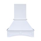 White Angled Hood 36" with Fan and Liner Madison - RTA Cabinet Company