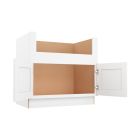 Shaker White Elite Farm Sink Base Cabinet 36"W Madison - RTA Cabinet Company