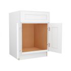 Colorado Shaker White Sink Base Cabinet 24"W Madison - RTA Cabinet Company