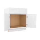 Colorado Shaker White Sink Base Cabinet 30"W Madison - RTA Cabinet Company