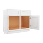 Shaker White Elite Sink Base Cabinet 39"W Madison - RTA Cabinet Company