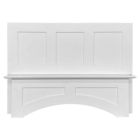 Shaker White Elite Square Hood 42" with Fan and Liner Madison - RTA Cabinet Company