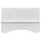 Shaker White Elite Square Hood 48" with Fan and Liner Madison - RTA Cabinet Company