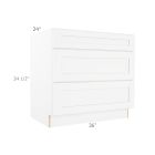 3 Drawer Base Cabinet 36" Madison - RTA Cabinet Company