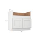 Colorado Shaker White Farm Sink Base Cabinet 36"W Madison - RTA Cabinet Company