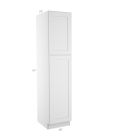 Colorado Shaker White Utility Cabinet 18"W x 84"H Madison - RTA Cabinet Company