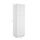 Colorado Shaker White Utility Cabinet 24"W x 84"H Madison - RTA Cabinet Company