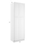 Colorado Shaker White Utility Cabinet 30"W x 96"H Madison - RTA Cabinet Company