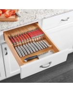 Wood Double Knife Block Insert - Fits Best in B18, DB18-3, B21, or DB21-3 Madison - RTA Cabinet Company