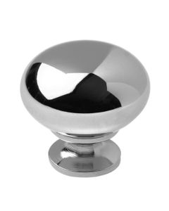 Chrome Contemporary Metal Knob 1-1/4 in Madison - RTA Cabinet Company