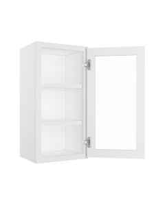 Bristol Linen Wall Open Frame Glass Door Cabinet 15"W x 30"H Madison - RTA Cabinet Company