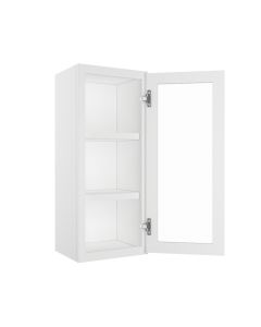 Bristol Linen Wall Open Frame Glass Door Cabinet 15"W x 36"H Madison - RTA Cabinet Company