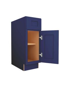 Navy Blue Shaker Base Cabinet 12" Madison - RTA Cabinet Company