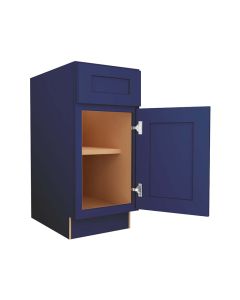 Navy Blue Shaker Base Cabinet 15" Madison - RTA Cabinet Company