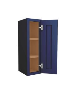 Navy Blue Shaker Wall Cabinet 9"W x 30"H Madison - RTA Cabinet Company