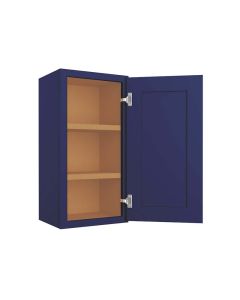 Navy Blue Shaker Wall Cabinet 15"W x 30"H Madison - RTA Cabinet Company