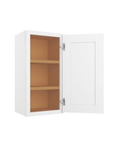 Summit Shaker White Wall Cabinet 15"W x 30"H Madison - RTA Cabinet Company