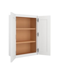 Summit Shaker White Wall Cabinet 24"W x 36"H Madison - RTA Cabinet Company