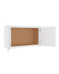 Summit Shaker White Wall Cabinet 30"W x 18"H Madison - RTA Cabinet Company