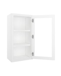 Charleston Linen Wall Open Frame Glass Door Cabinet 18"W x 36"H Madison - RTA Cabinet Company