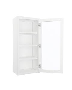 Charleston Linen Wall Open Frame Glass Door Cabinet 18"W x 42"H Madison - RTA Cabinet Company